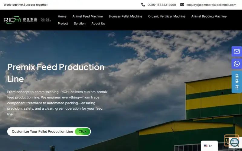 Screenshot of Premix Feed Production Line