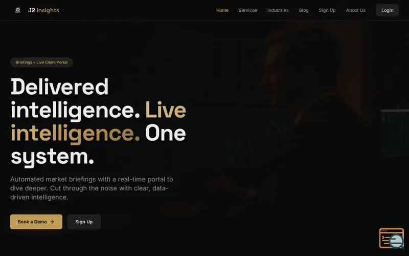 Screenshot of J2 Insights