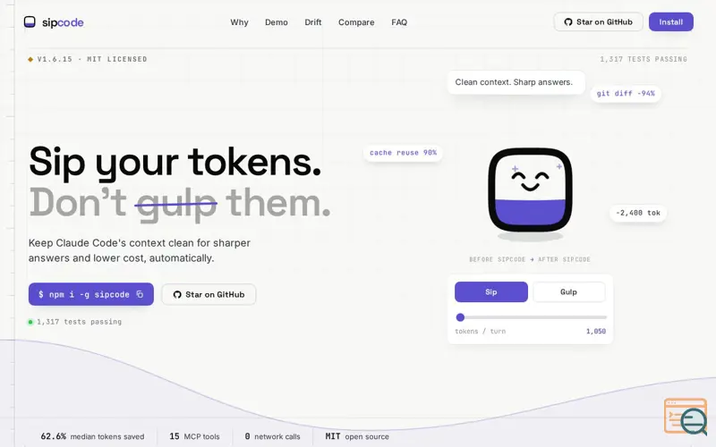 Screenshot of Sipcode