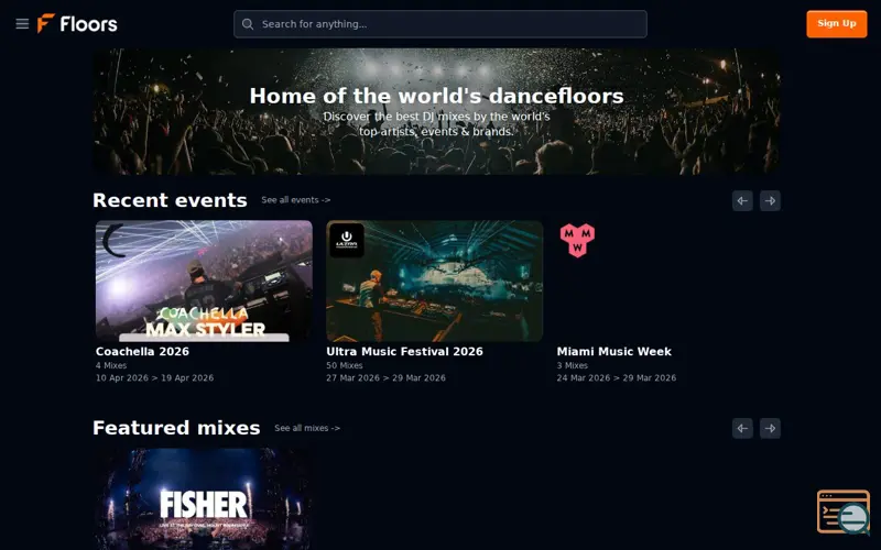 Screenshot of Floors