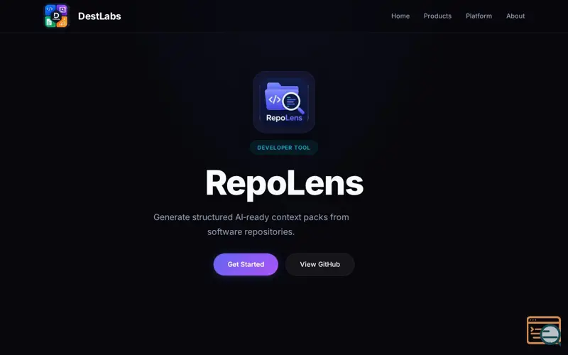 Screenshot of RepoLens