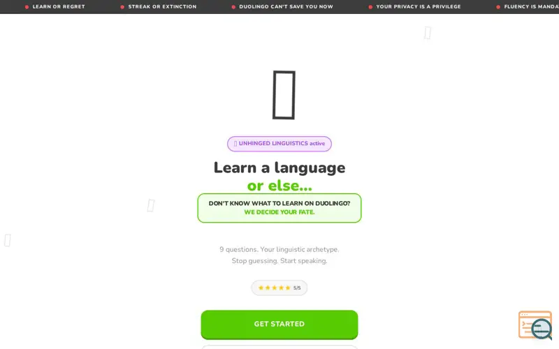Screenshot of Lingotype