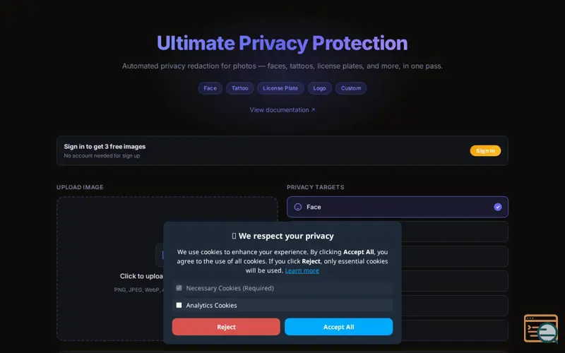 Screenshot of Ultimate Privacy Protection