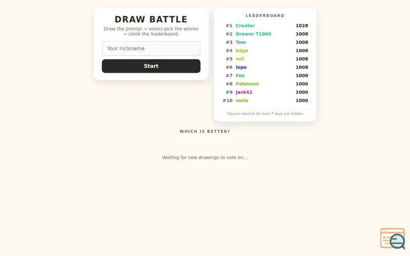 Screenshot of Draw Battle