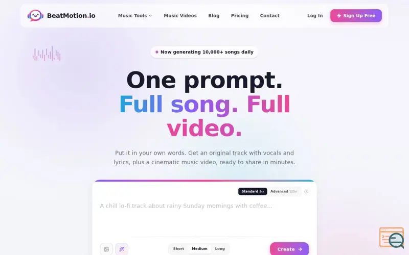 Screenshot of BeatMotion