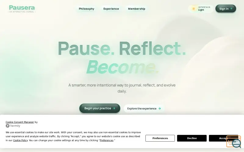 Screenshot of Pausera