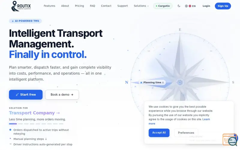 Screenshot of Routix