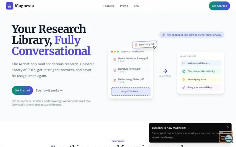 Screenshot of Magnesia