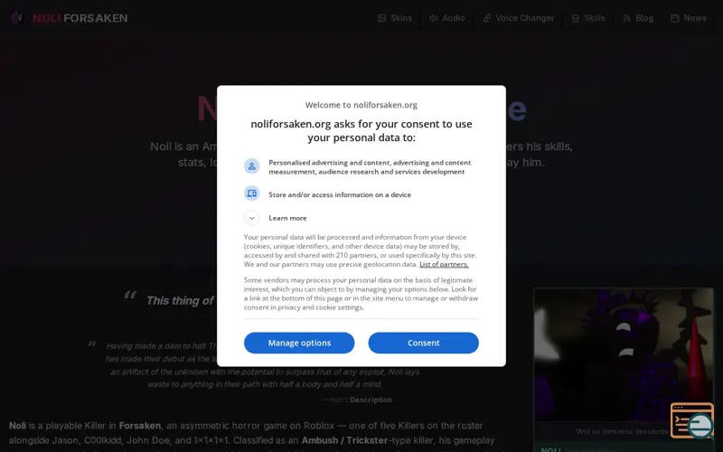 Screenshot of Noliforsaken