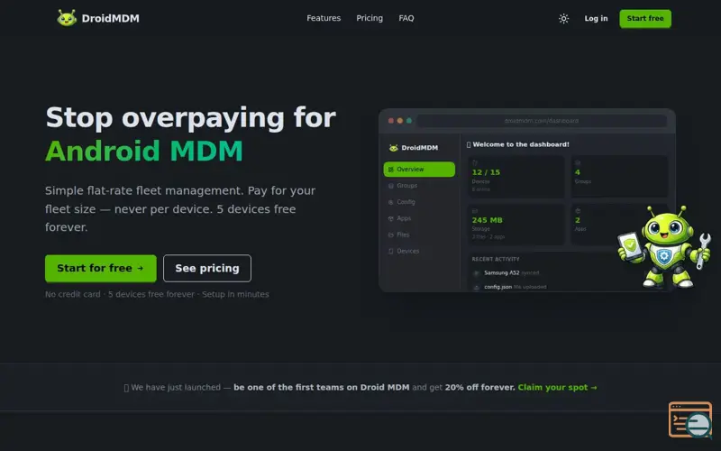 Screenshot of DroidMDM