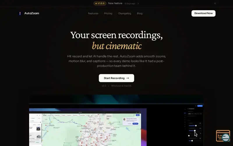 Screenshot of AutoZoom