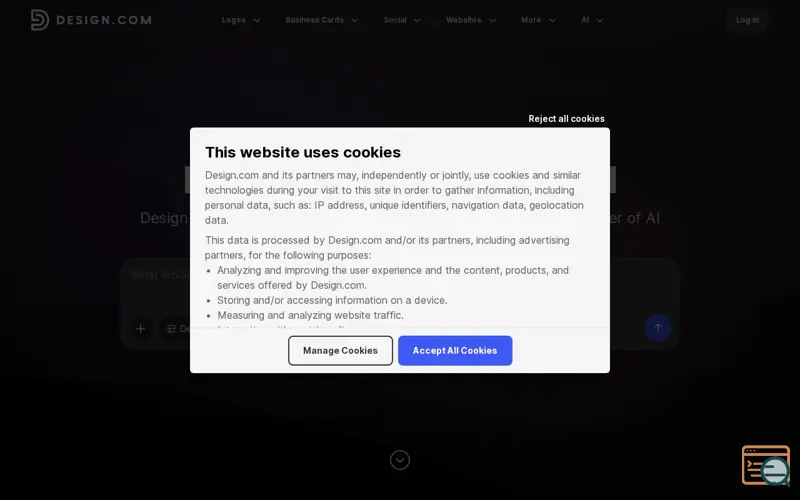 Screenshot of Design.com
