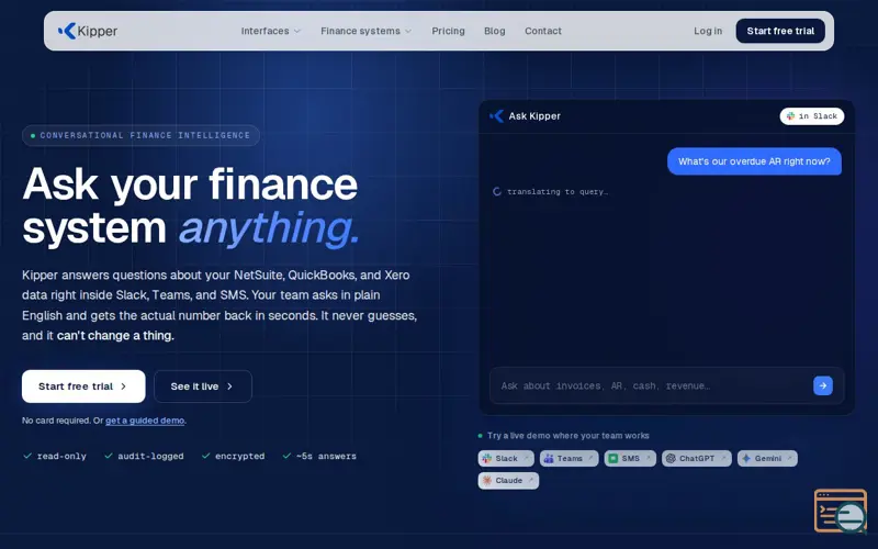 Screenshot of Kipper, a launch using AWS S3