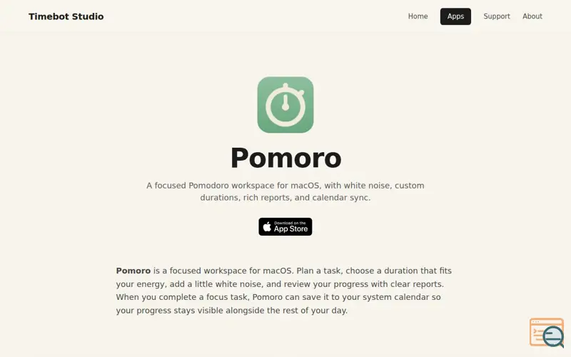 Screenshot of Pomoro