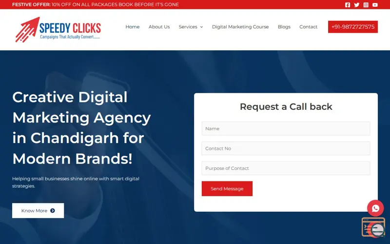 Screenshot of Speedy Clicks