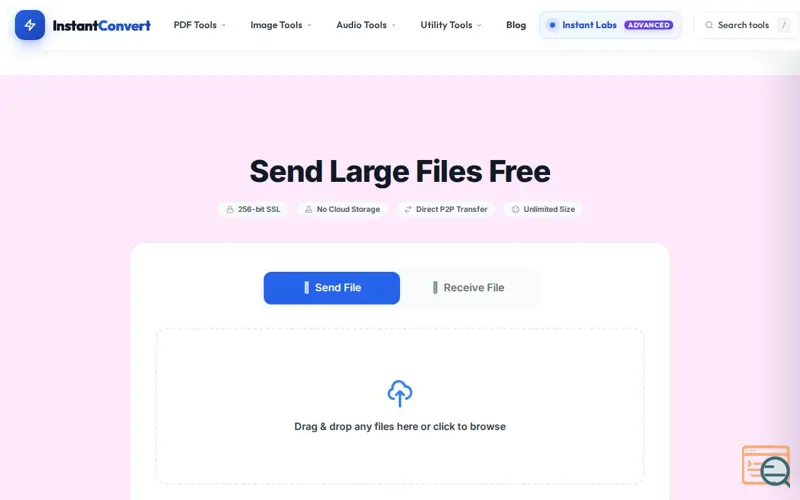 Screenshot of Send It Now