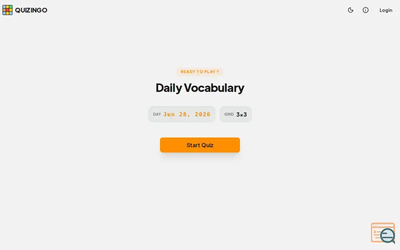 Screenshot of Quizingo