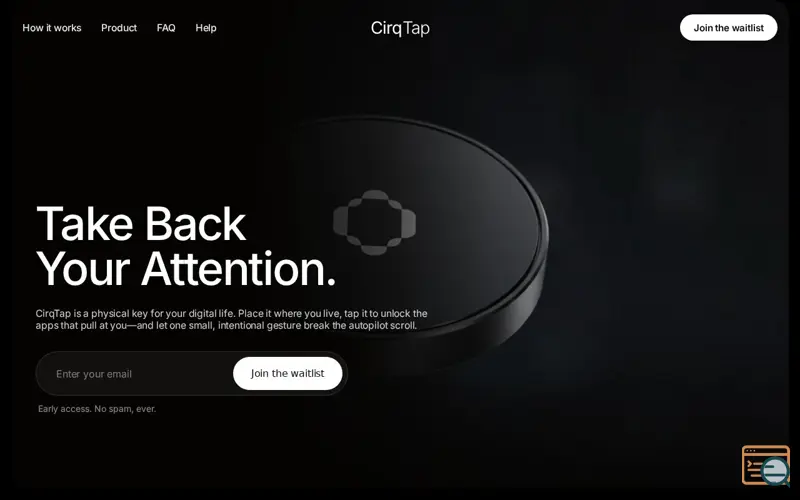 Screenshot of CirqTap