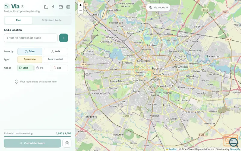 Screenshot of Via - Simple Route