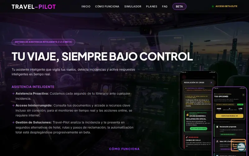 Screenshot of Travel-Pilot: AI co-pilot for flights