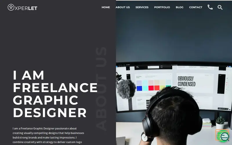Screenshot of Freelance Graphic Designer in Karachi