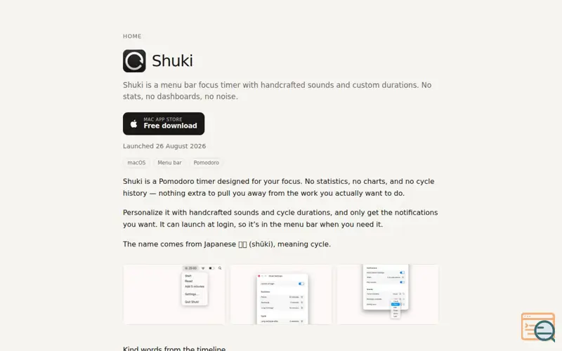 Screenshot of Shuki