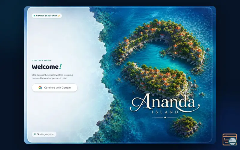 Screenshot of Ananda — A calm world for your mind