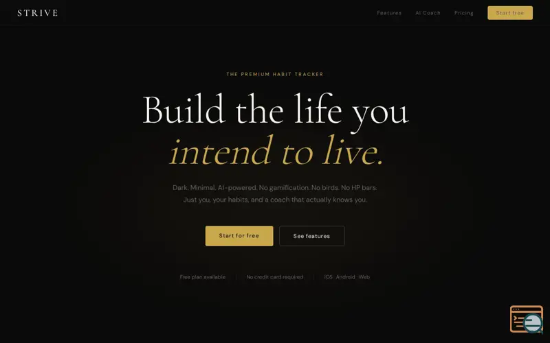 Screenshot of STRIVE