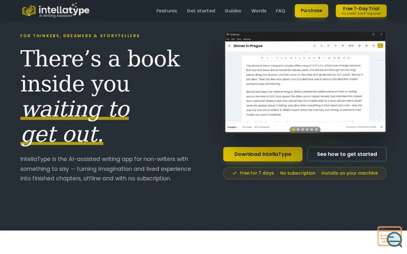 Screenshot of IntellaType