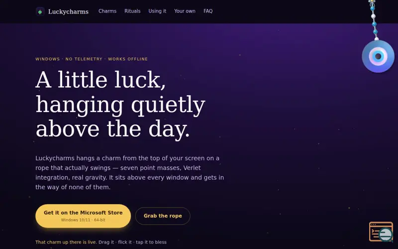 Screenshot of Luckycharms