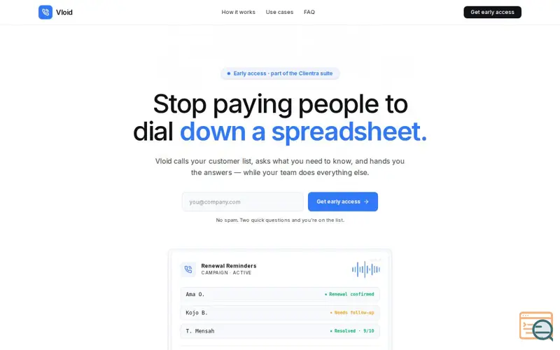 Screenshot of Vloid