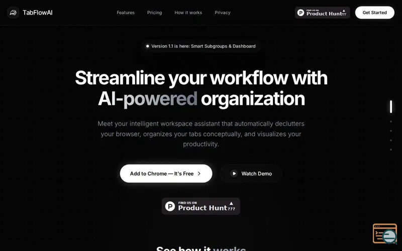 Screenshot of TabFlowAI