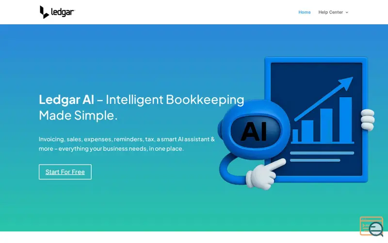 Screenshot of Ledgar AI - Smart Bookkeeping