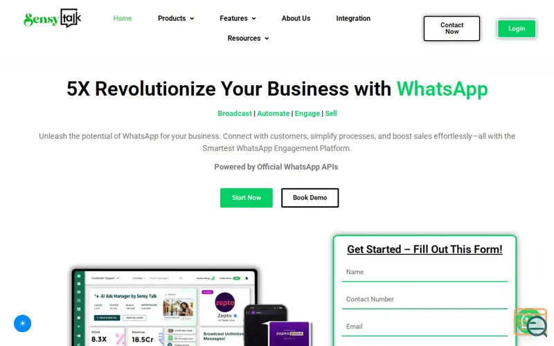 Screenshot of Sensytalk