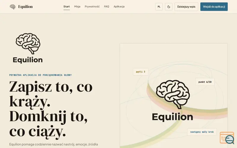 Screenshot of Equilion