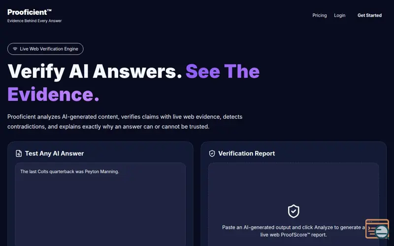 Screenshot of Prooficient™