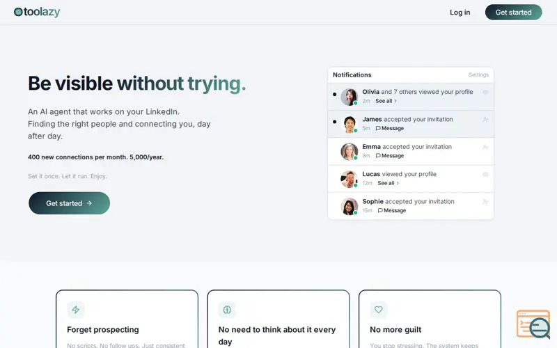 Screenshot of Toolazy