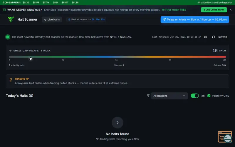 Screenshot of Halt Scanner