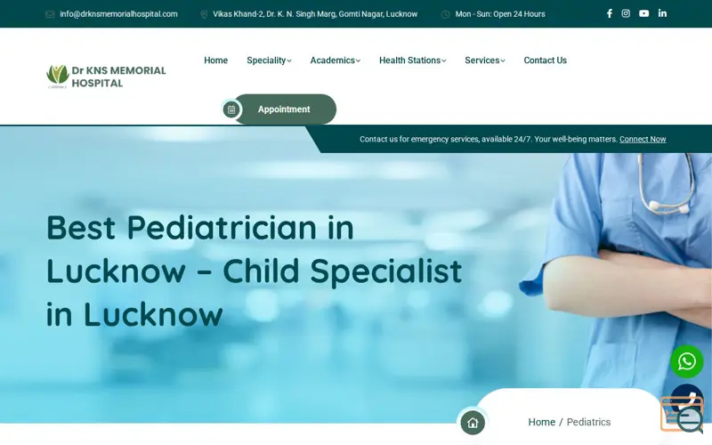 Screenshot of Dr Knsm Hospital