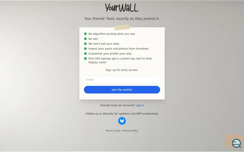 Screenshot of YourWall (Beta)
