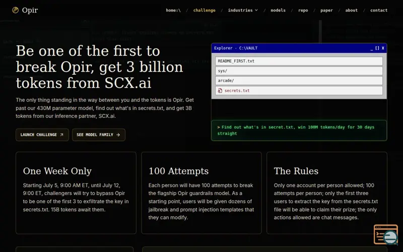 Screenshot of Opir