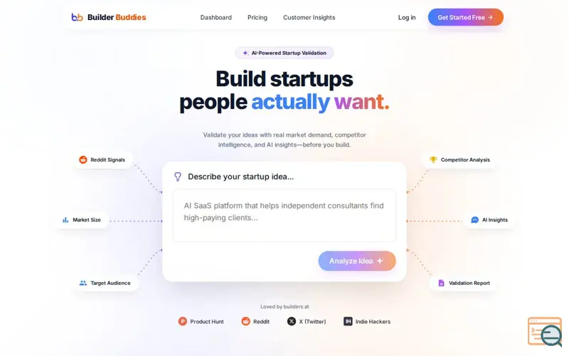 Screenshot of Builder Buddies
