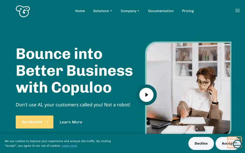 Screenshot of copuloo, a launch using Modernizr