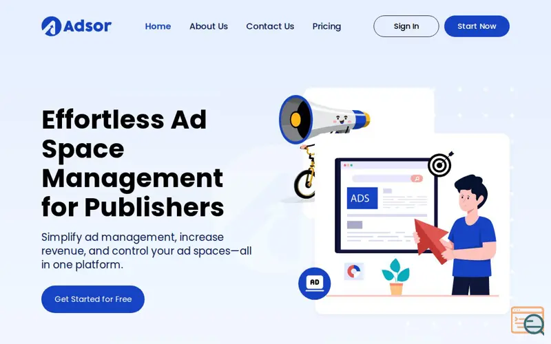Screenshot of Adsor