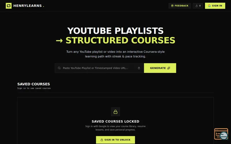 Screenshot of HenryLearns