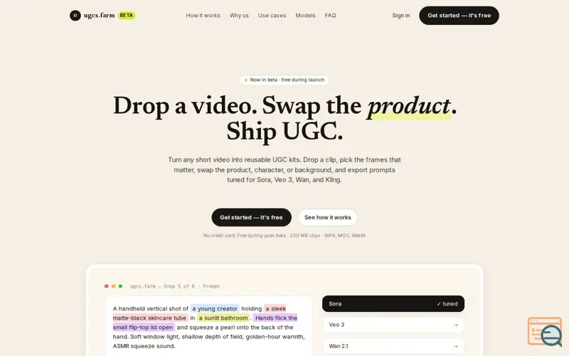 Screenshot of ugcs.farm