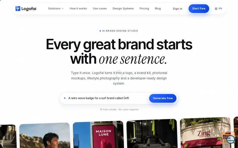 Screenshot of Logofai