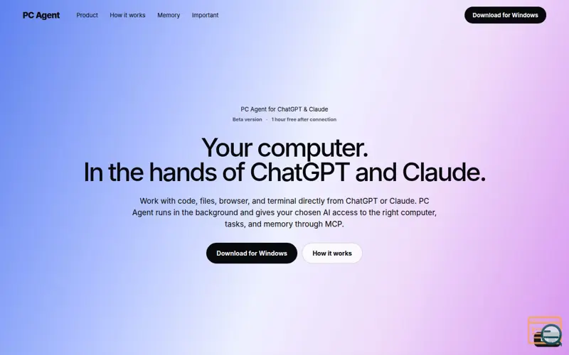 Screenshot of PC Agent Beta