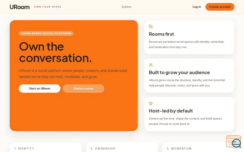 Screenshot of URoom