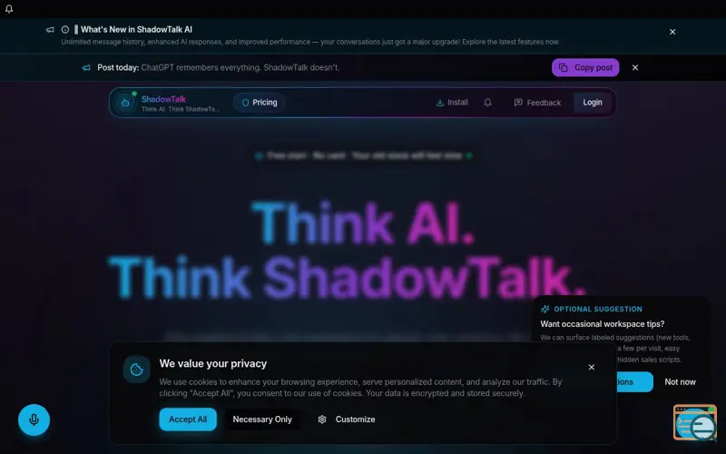 Screenshot of ShadowTalk-AI